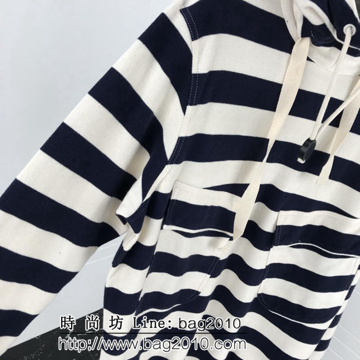BURBERRY巴寶莉 18AW條紋色織 寬鬆版衛衣 男女同款 ydi1821